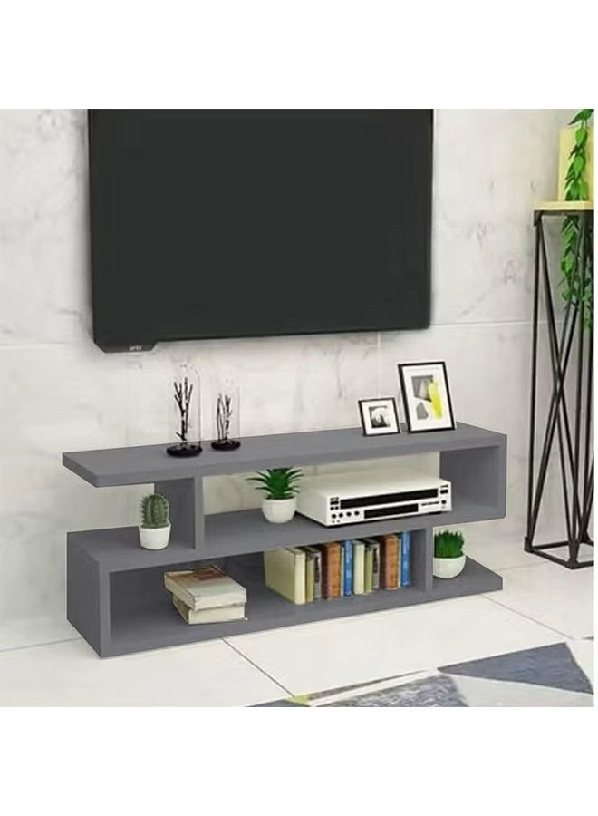 كيكي حامل تلفاز بتصميم شبكي بسيط – حل تخزين أنيق للمنازل العصرية - Image 1