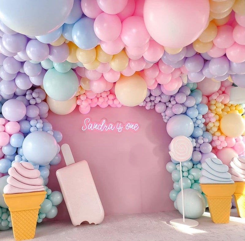 ADOINBY Pastel Rainbow Balloon Arch Kit, 162Pcs Macaron Assorted Colorful Party Balloon Garland Kit for Baby Shower, Wedding, Engagements, Birthday, Gender Reveal, Anniversary, Easter Decorations - Image 3