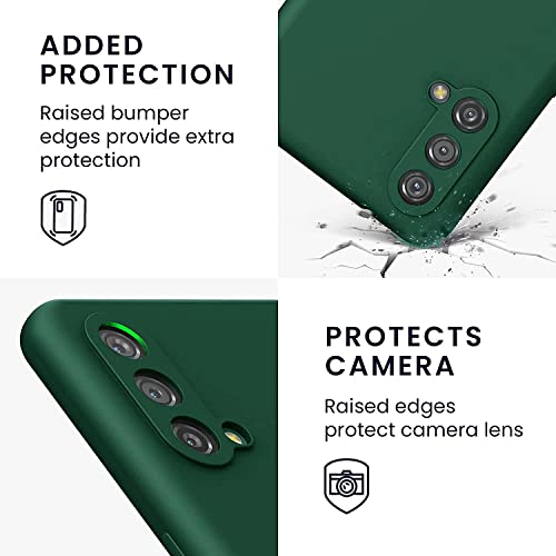 Kapa Matte Lens Protective Back Cover for OnePlus Nord CE (5G) / One Plus Nord CE (5G), Slim Silicone with Soft Lining Shockproof Flexible Full Body Bumper Case (Green) - Image 3