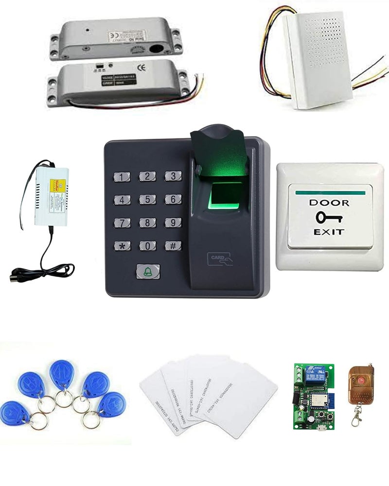 NAVKAR SYSTEMS Access Control Biometric Access Control Surface Mount Bolt Lock Black  - Image 2