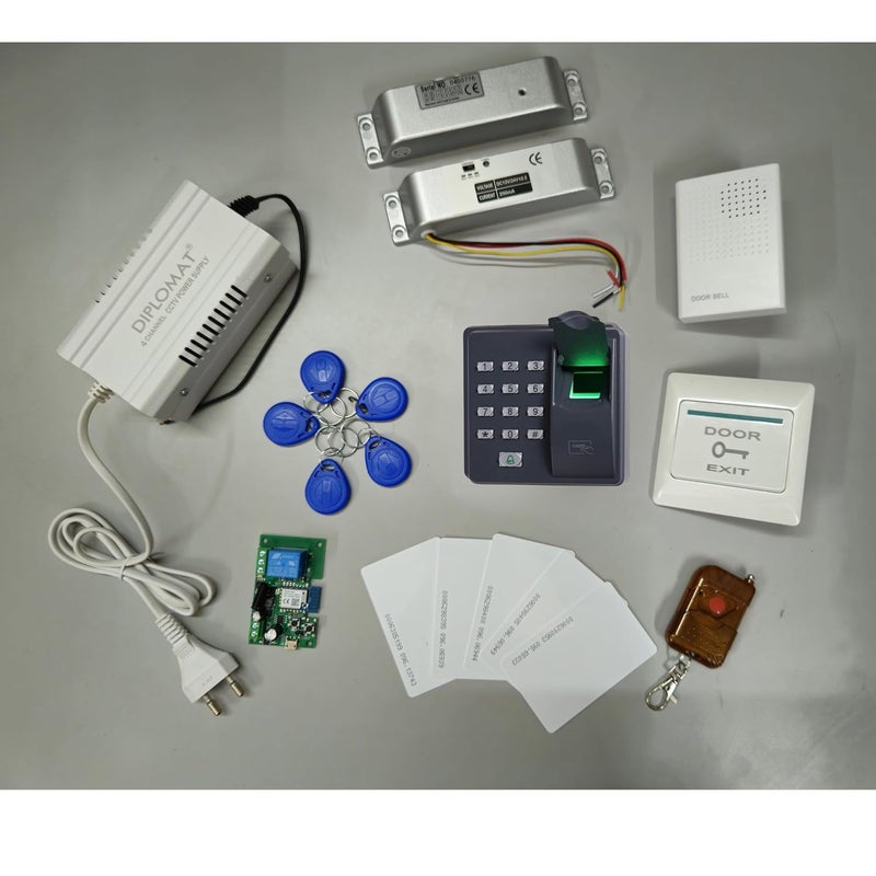 NAVKAR SYSTEMS Access Control Biometric Access Control Surface Mount Bolt Lock Black  - Image 1