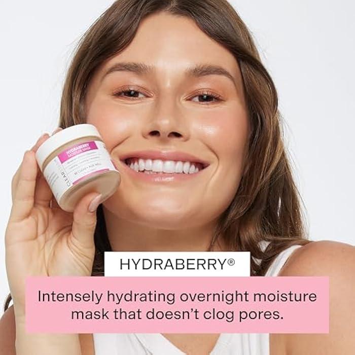 CLEARSTEM HYDRABERRY Hydrating Face Mask for Women - Night Mask for Sleeping for Women with Ceramides, Arnica & Magnesium PCA - Overnight Mask for Evening Hydration to Nourish & Protect Skin Barrier - Image 2