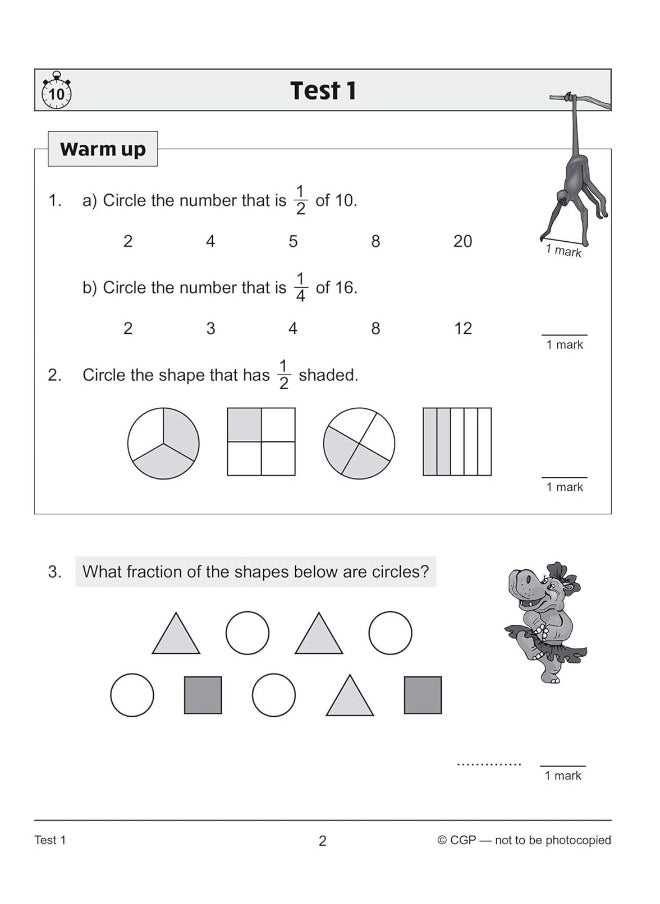 KS2 Maths 10-Minute Tests: Fractions & Decimals - Year 4  - Image 4