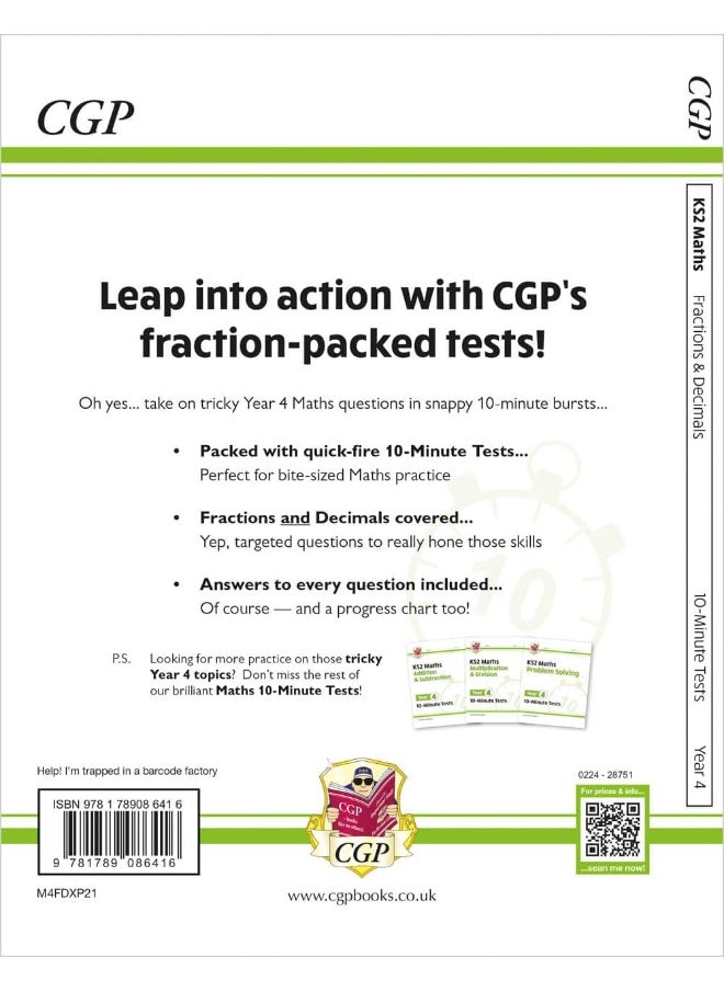 KS2 Maths 10-Minute Tests: Fractions & Decimals - Year 4  - Image 2