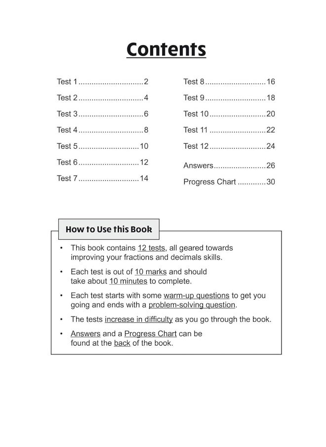 KS2 Maths 10-Minute Tests: Fractions & Decimals - Year 4  - Image 3