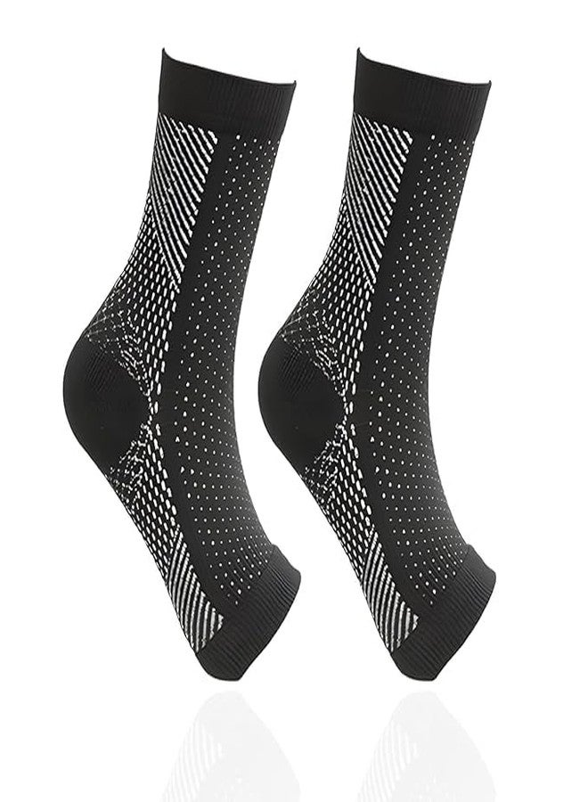 UnV Unisex Cotton Orthopedic Neuropathy Socks | Unisex Outdoor Sport Ankle Compression Socks for Plantar Fasciitis, Ankle Swelling & Foot, Injury Recovery, Diabetic Non Toxic | Neuro Compression Ankle Support Socks - Comfortable Bamboo Yarn for Plantar Fasciitis, Arch Support, Swelling. - Image 1