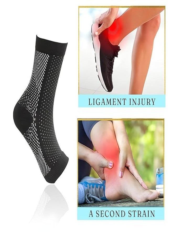 UnV Unisex Cotton Orthopedic Neuropathy Socks | Unisex Outdoor Sport Ankle Compression Socks for Plantar Fasciitis, Ankle Swelling & Foot, Injury Recovery, Diabetic Non Toxic | Neuro Compression Ankle Support Socks - Comfortable Bamboo Yarn for Plantar Fasciitis, Arch Support, Swelling. - Image 4