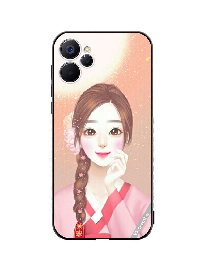 VR CREATIVE Protective Case Cover For Realme 9i 5G Chinese Traditional Girl Design Multicolour - Image 1