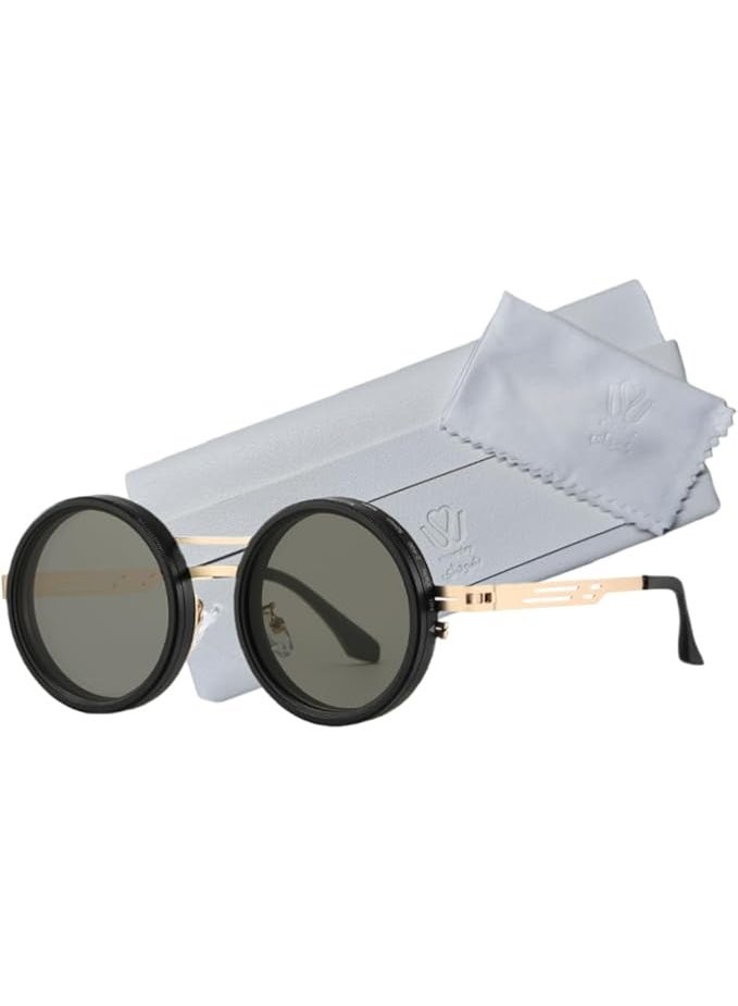 شوداي نظارات شمس خفيفة الوزن بعدسات مستقطبة دائرية قابلة للتعديل بـ9 مستويات تأقلم من شو داي، 1-9 تروس - Image 1