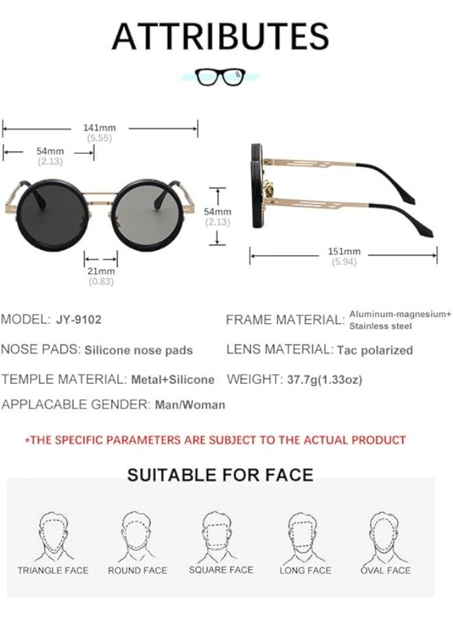 شوداي نظارات شمس خفيفة الوزن بعدسات مستقطبة دائرية قابلة للتعديل بـ9 مستويات تأقلم من شو داي، 1-9 تروس - Image 2
