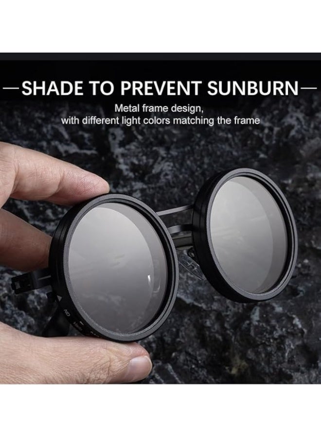 شوداي نظارات شمس خفيفة الوزن بعدسات مستقطبة دائرية قابلة للتعديل بـ9 مستويات تأقلم من شو داي، 1-9 تروس - Image 4