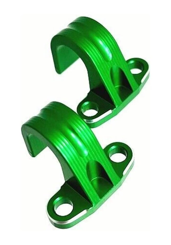 Wivplex Motorcycle Brake Hose Clamp - Green - Image 1