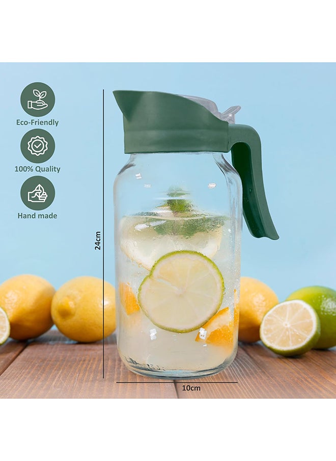 Generic Dery Glass Drinking Water Jug/Pitcher 1500Cc Glass Jug Durable & Lightweight  - Image 3