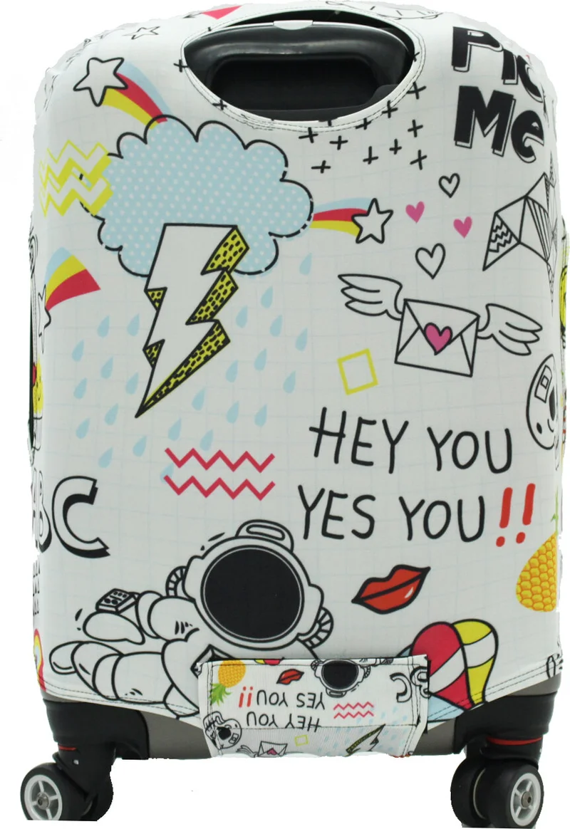 My Saraciye 36 Luggage Cover, Suitcase Cover - Mixed Objects 36