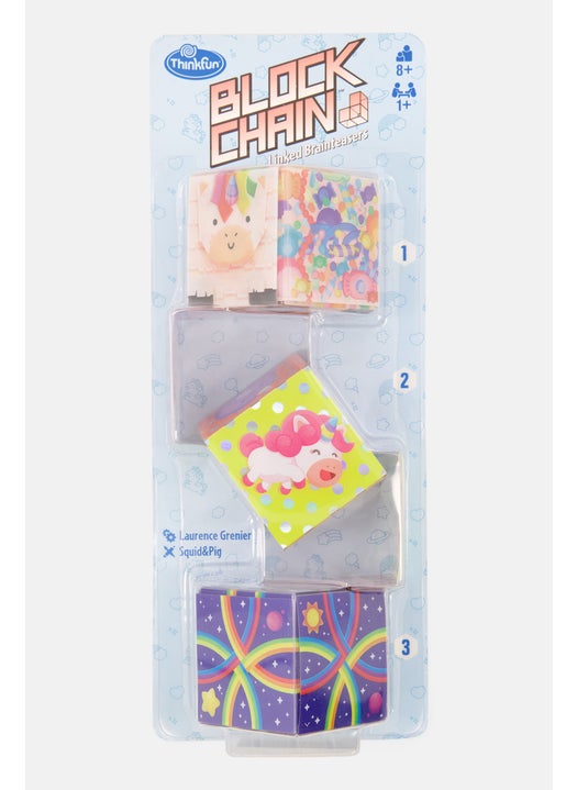 Block Chain Unicorns Linked Brainteaser, Blue Combo