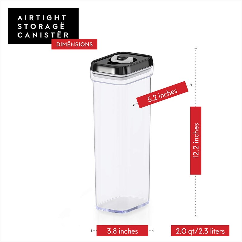 DWÃ‹LLZA KITCHEN DWLLZA KITCHEN Pasta Storage Containers for Pantry Airtight - 2 Pc Spaghetti Container Storage - Ideal for Spaghetti & Noodles  Kitchen Pantry Organization and Storage - Keeps Food Fresh & Dry - Image 4
