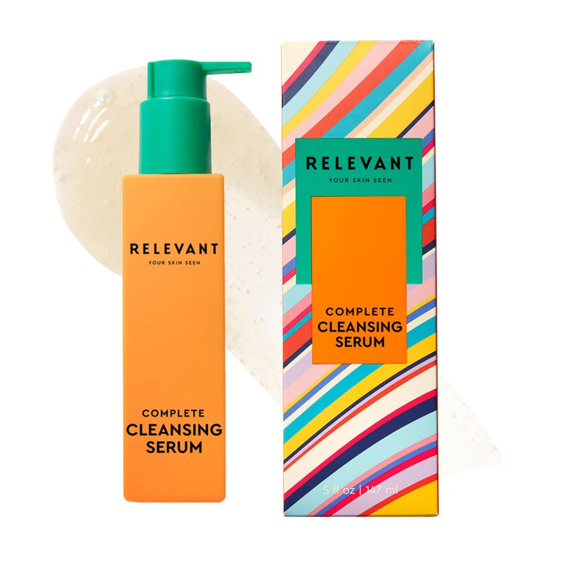RELEVANT Complete Cleansing Serum - Face Wash with Green Coffee Seed Oil - Facial Cleanser for All Skin Types - Vegan and Cruelty Free - 5 oz - Image 1