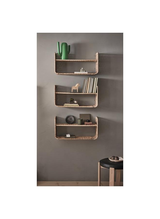 Zaboon Wall shelf, rattan, 60x20 cm  - Image 5