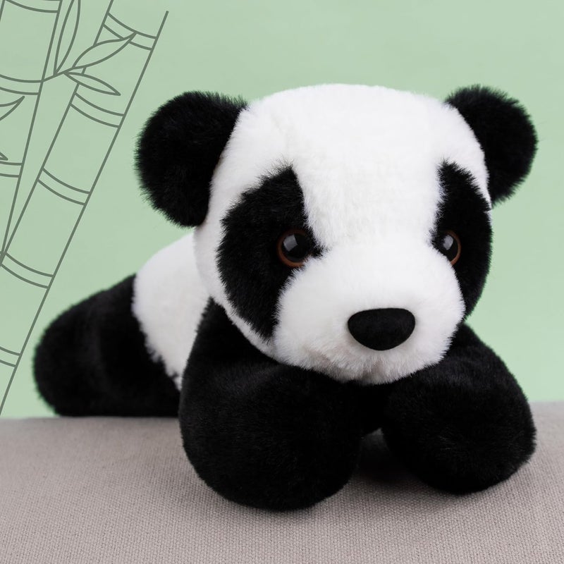 Mirada Floppy Panda Soft Toy - Black & White Plush Stuffed Animal for Kids & Girls 21cm - Image 2