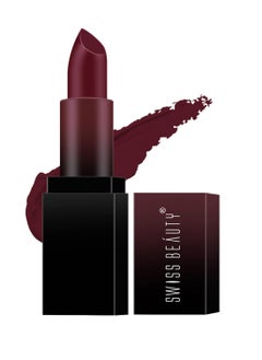 Swiss Beauty Swiss Beauty Hd Matte Pigmented Smudge Proof Lipstick Murphy Brown 3.5G  - Image 1