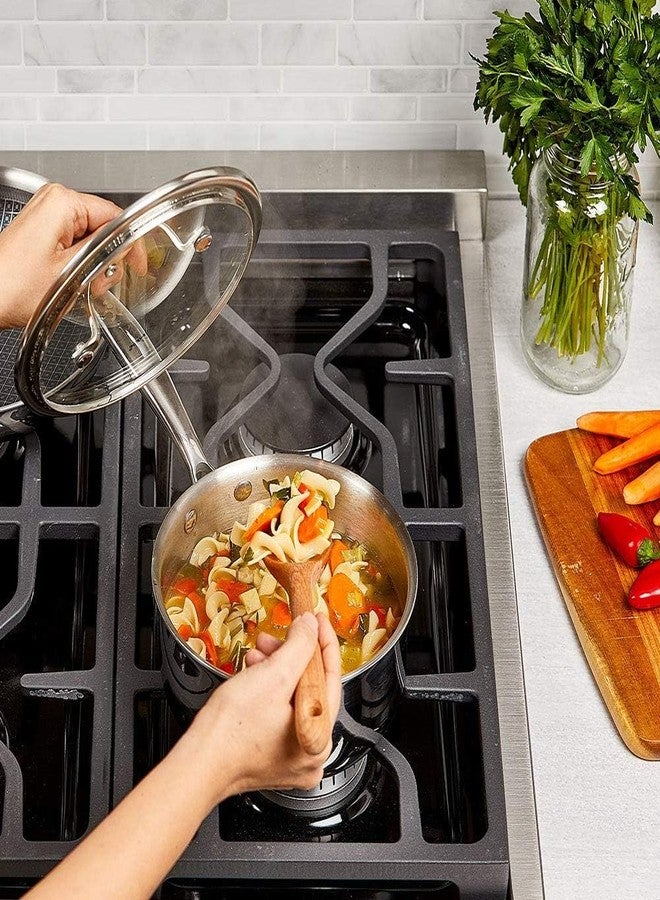 Copper Chef Titan Pan, Try Ply Stainless Steel Non-Stick Frying Pans, 2 QT Sauce Pan with Lid - Image 5