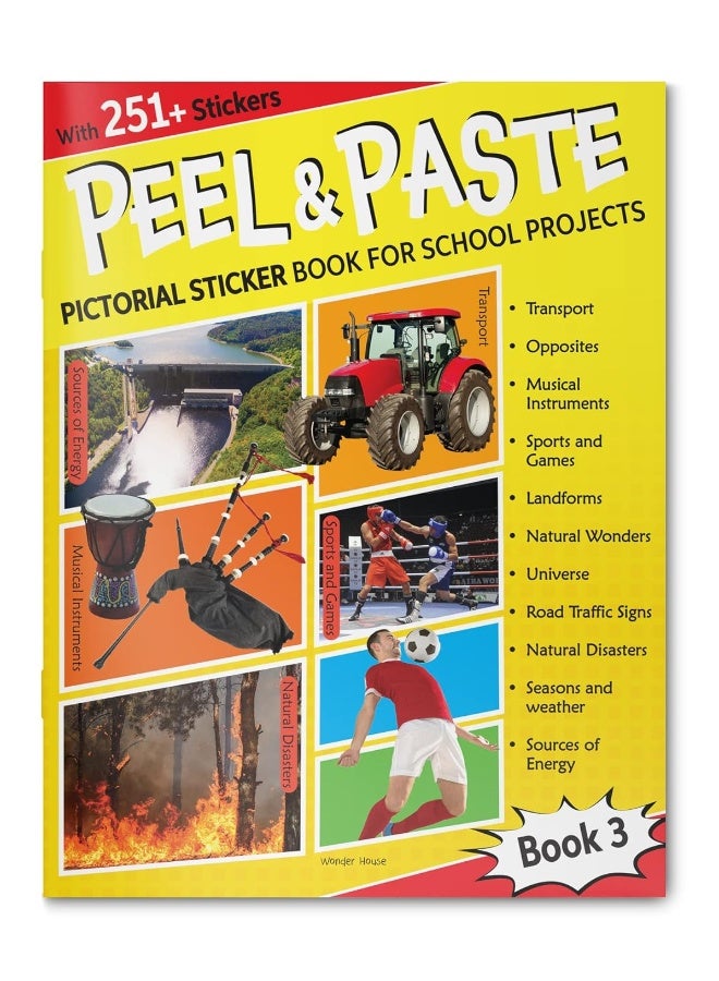 Peel & Paste - Pictorial Sticker Book For School Projects - Book 3  - Image 5