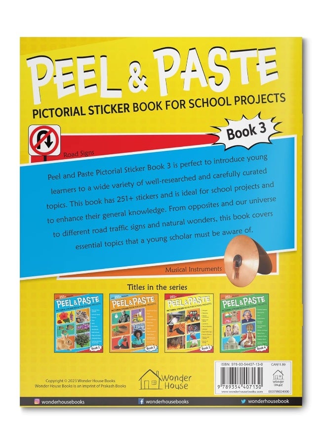 Peel & Paste - Pictorial Sticker Book For School Projects - Book 3  - Image 4