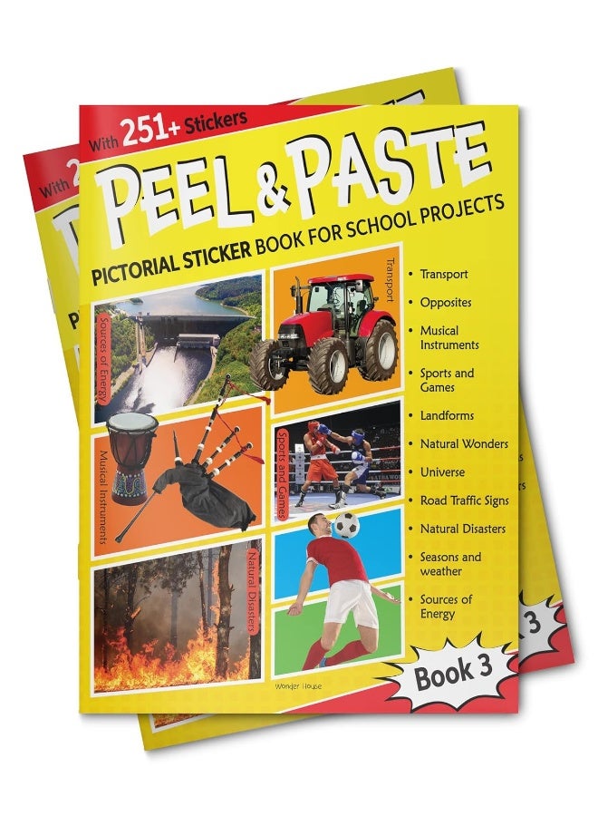 Peel & Paste - Pictorial Sticker Book For School Projects - Book 3  - Image 3