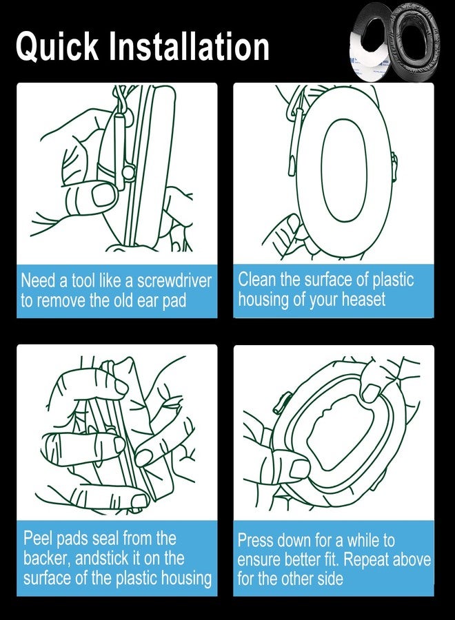 PROHEAR وسادات أذن جل PROHEAR GEP01 (مُطوّرة) لسماعات 3M PELTOR - Image 5