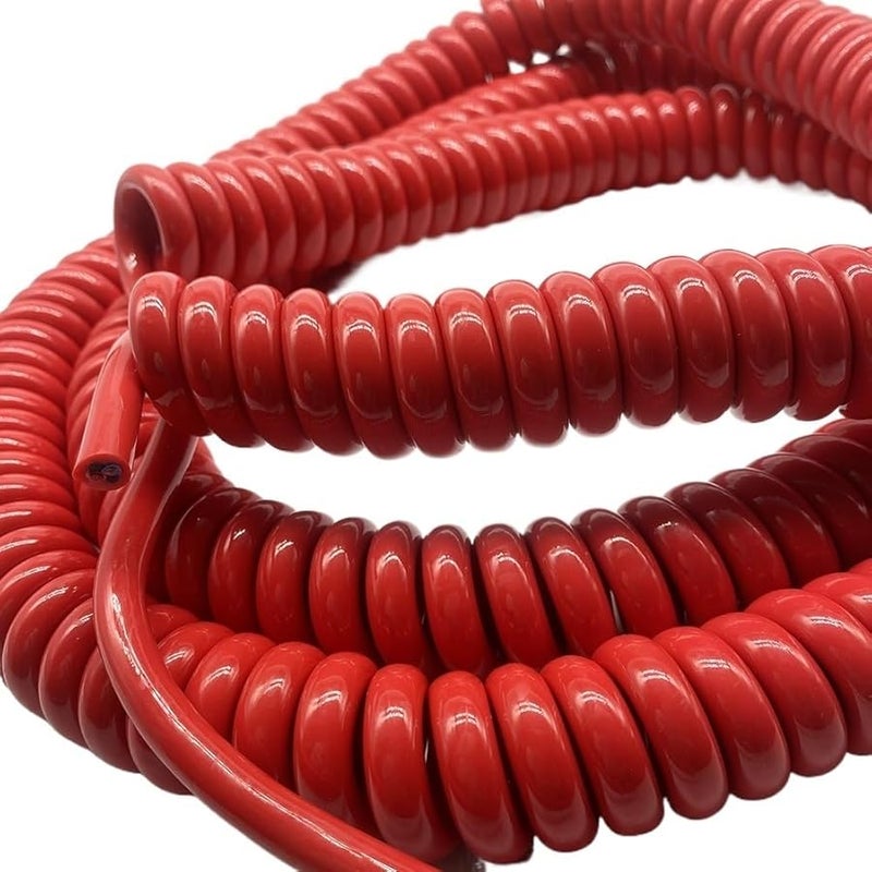 Coiled Extension Cord 2 Core 1 5mm2 Copper Power Cable Stretch 4 Meters - Image 3