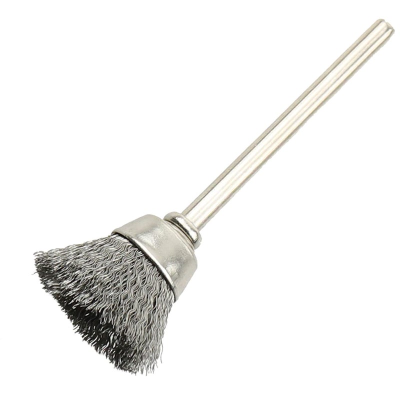 ZZHXSM 15pcs Cup Shape 15mm Stainless Steel Wire Brush Rust Removing and Polishing Brush for Dremel Rotary Tools Accessories - Image 2