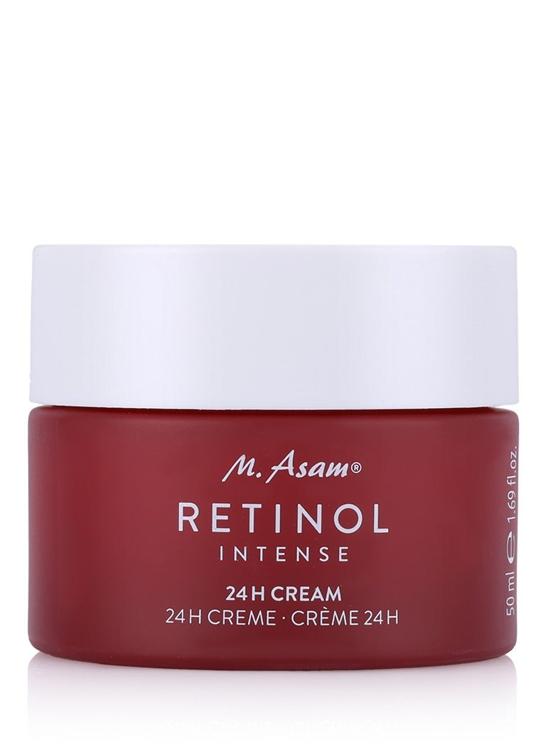 أم. أسام M. Asam RETINOL INTENSE 24h Cream (1.69 Fl Oz) - Anti Aging Face Moisturizer with Retinol & Hyaluronic Acid, Skin Care for Women & Men, Moisturizer Face Cream, Facial Skin Care Products - Image 1