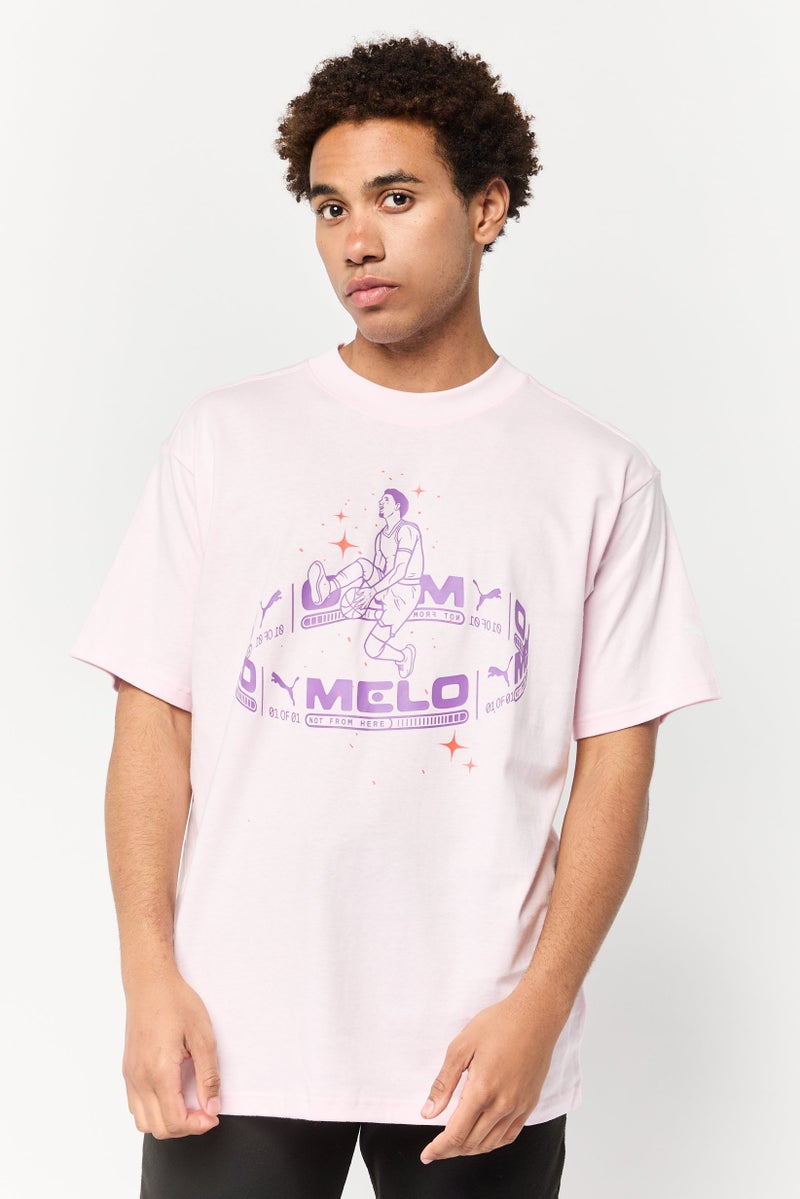 Puma x Lamelo Ball Men Sportswear Fit Basketball T-Shirt, Pink - Image 1