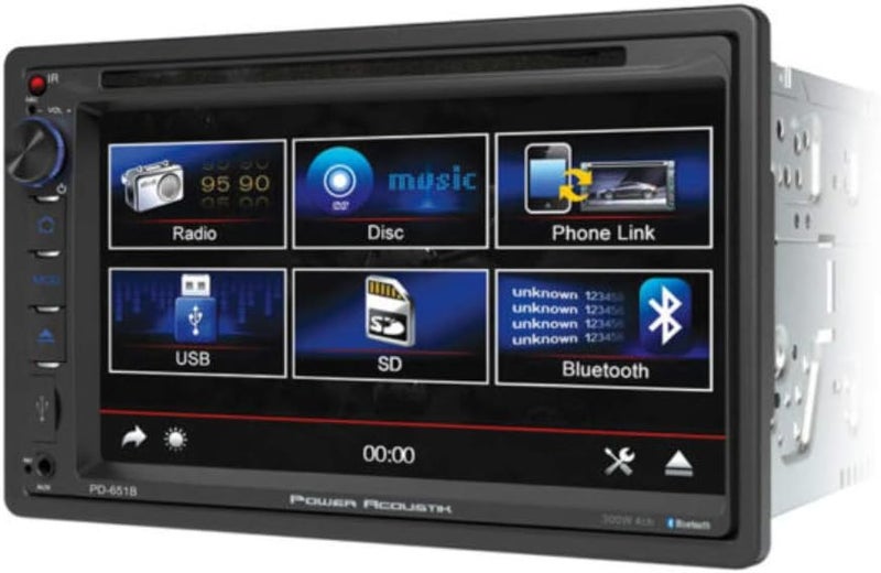 Power Acoustik PD-651B 6.5" Touchscreen DVD Receiver - Image 1