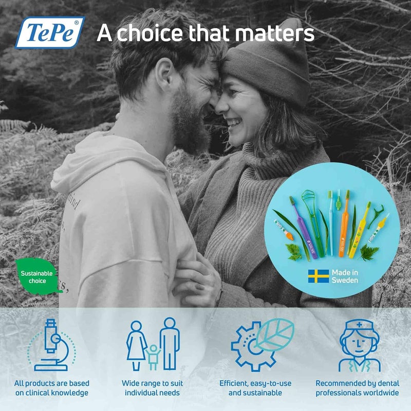 TePe Select Compact Toothbrush Soft 1pc Soft Bristle Toothbrush with efficient and Gentle Cleaning Small Head - Image 5