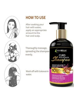 MAXBELLA Curd With Keratin Protein Hair Shampoo 300Ml And Keratin Hair Conditioner 300Ml No Paraben & Mineral Oilfor Men And Women Combo (2 Items In The Set)  - Image 5