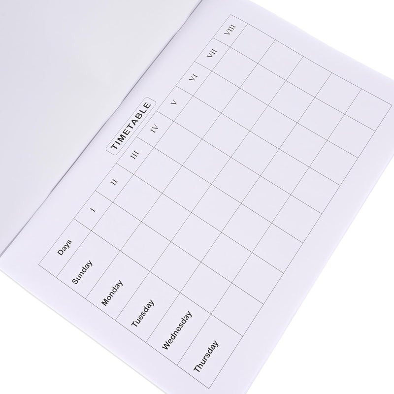 FIS® Exercise Book International A4, 100 Sheets, 200 Pages, Single Line Ruling with Left Margin & Index, Packet of 5 - Image 4