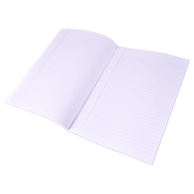 FIS® Exercise Book International A4, 100 Sheets, 200 Pages, Single Line Ruling with Left Margin & Index, Packet of 5 - Image 3