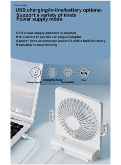 OUYoo Fan Battery Operated Rechargeable 180 Tilt Folding Personal Ultra Quiet Small Portable Fan  - Image 4