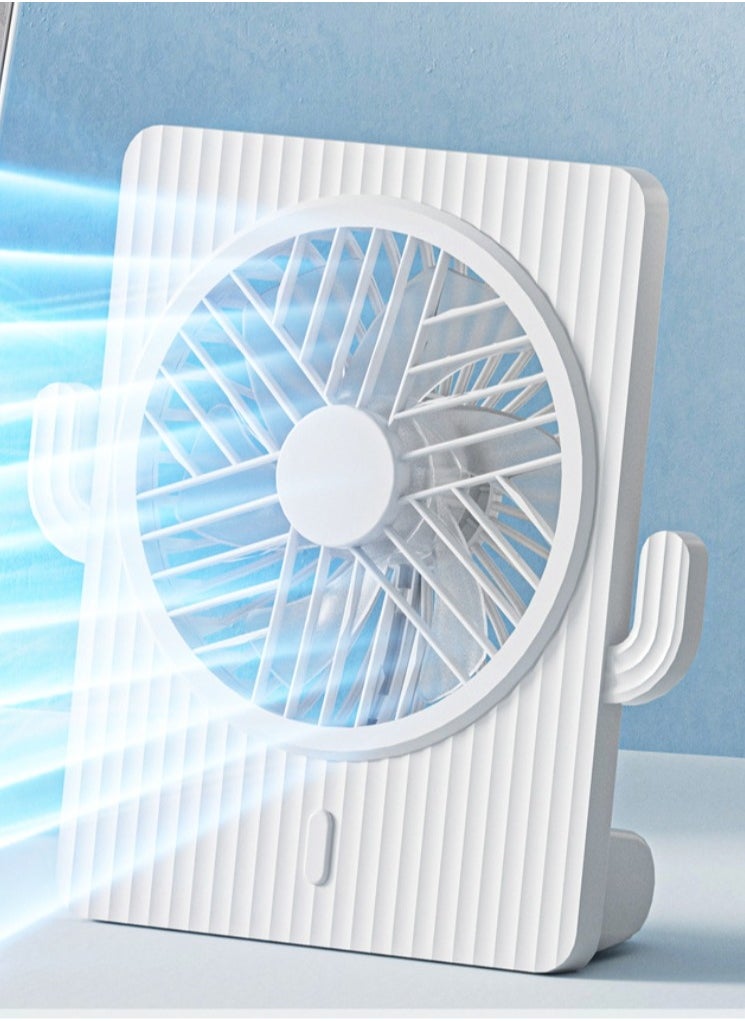 OUYoo Fan Battery Operated Rechargeable 180 Tilt Folding Personal Ultra Quiet Small Portable Fan  - Image 1