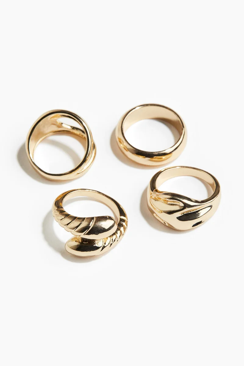 H&M 4-pack rings