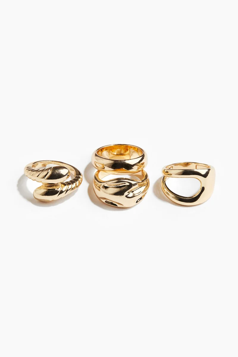 H&M 4-pack rings