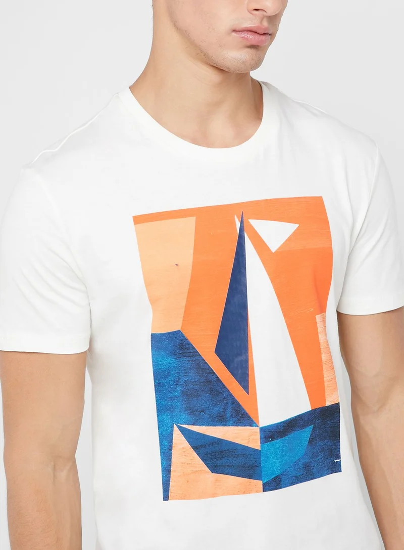 Reserved Sailing Boat Crew Neck T-Shirt