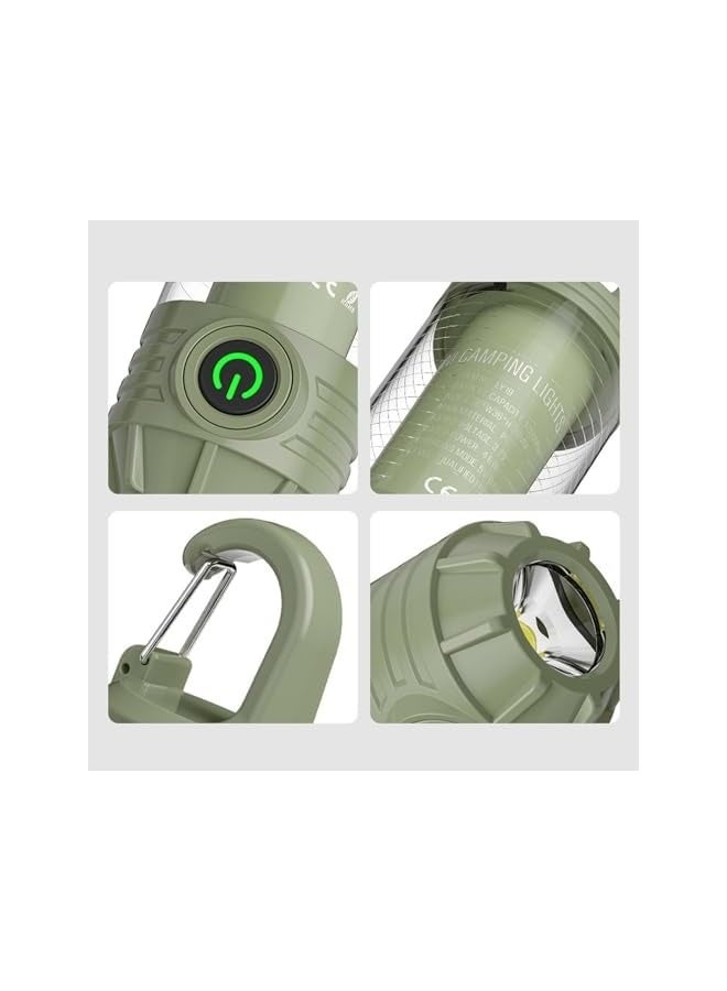 erorex Camping Lantern Flashlight, Portable Camp Lighting Rechargeable, Outdoor Light with Hook, White Warm Light and Red Light, 6 Modes, Camping Lights for Hurricane, Emergency, Hiking, Fishing, Camping/ - Image 4