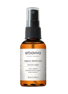 ERBAVIVA erbaviva Organic Deodorant, Lemon & Sage, 2 Fl Oz 