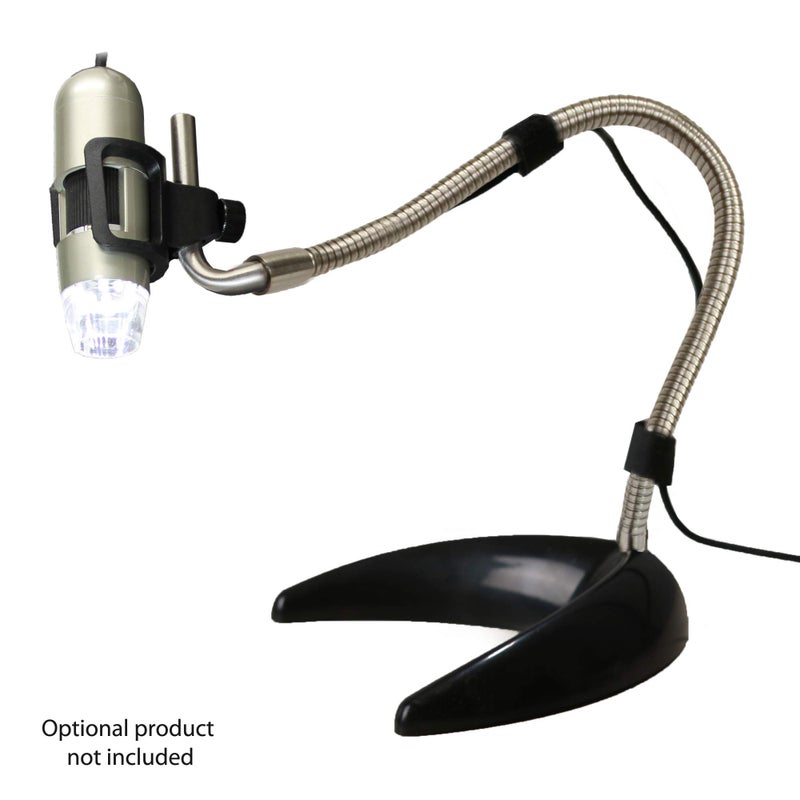 Dino-Lite Dunwell Tech, Inc MS22B Flex-arm Desktop Stand (Black) - Designed for Dino-Lite - Image 2