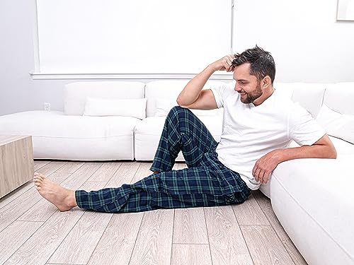 CYZ Men's 100% Cotton Super Soft Flannel Plaid Pajama Pants (2XL, F17009) - Image 5