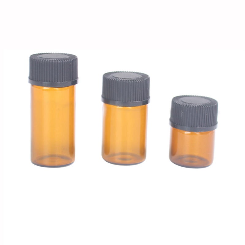 Essential Oil Bottles 2ml Brown High-strength Amber Glass - Spill-proof Black Cap Lightweight Empty Bottles for Travel Pocket Handbag Liquid Storage - Image 5
