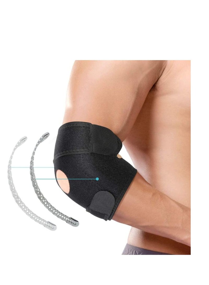 SYOSI SYOSI Adjustable Elbow Brace Support Neoprene Elbow Bandage Breathable Elbow Strap Fitness Elbow Splint for Golfers Elbow Tennis Elbow Arthritis Sports Injury and Provides Support - Image 1