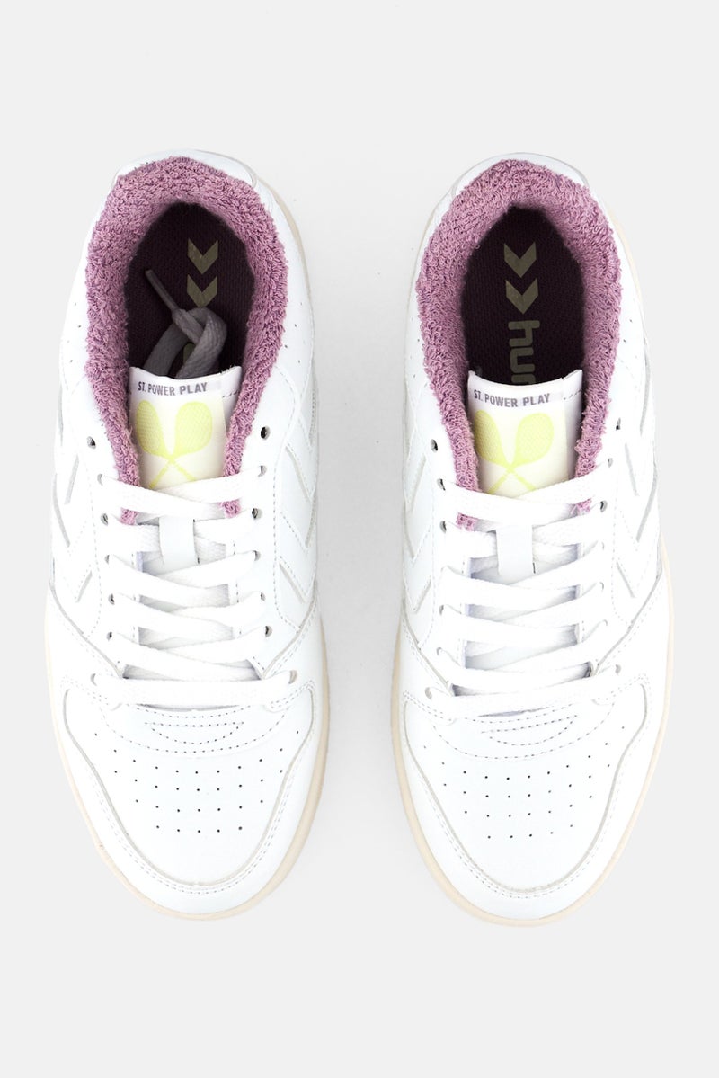 Hummel Kids Boy St Power Play Retro Lace Up Outdoor Shoes, White - Image 3